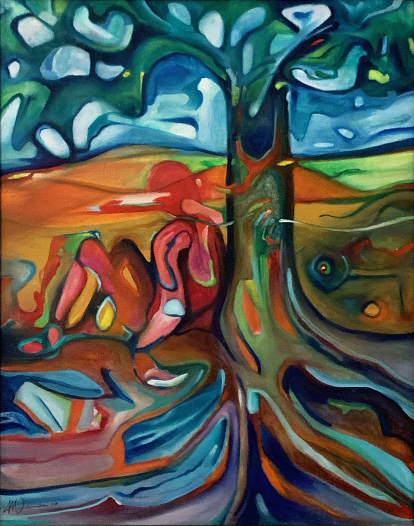 a painting by Mauricio Otarola