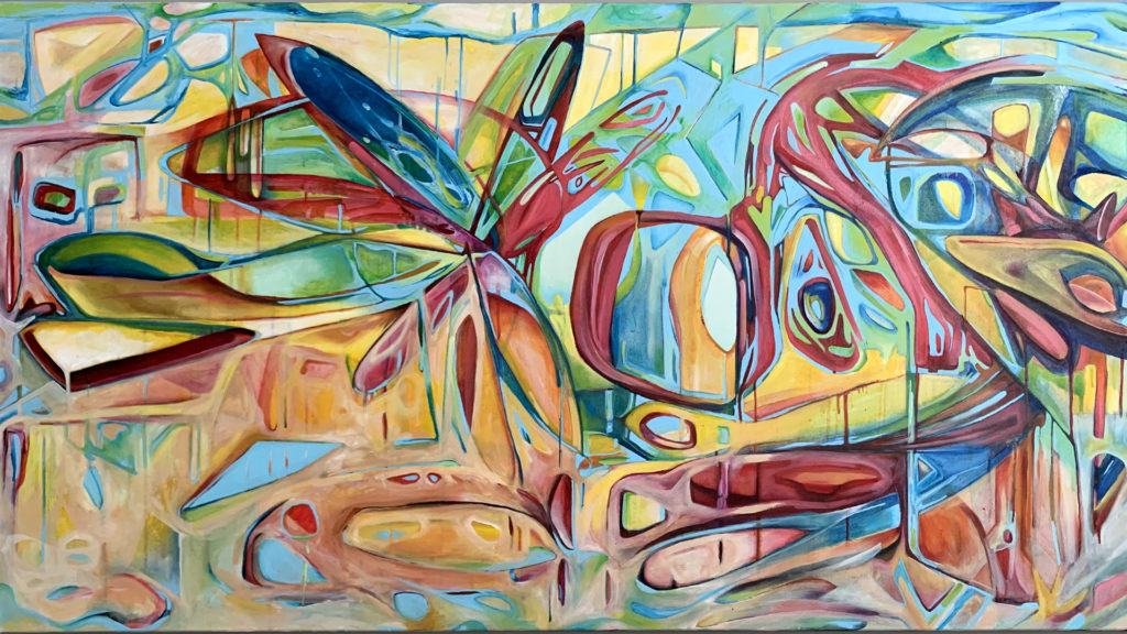 a painting by Mauricio Otarola